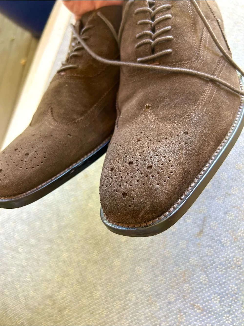 Aston Grey Collection Men’s Dress Shoes – Size 11 (Brown Suede)